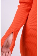 Dress Vero Moda Vmgold Rib Long O-Neck Poiciana